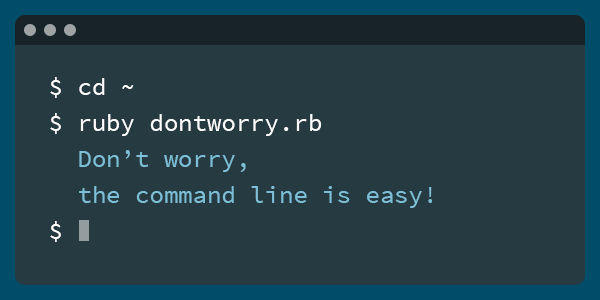 illustration of the command line