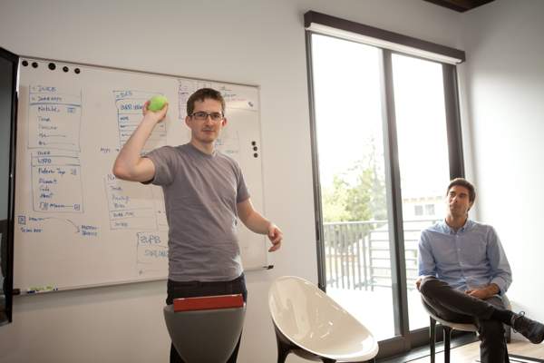 photo of people giving feedback