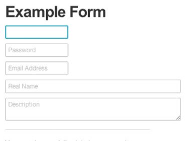 Inline form labels