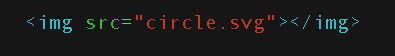 image of circle svg as img tag