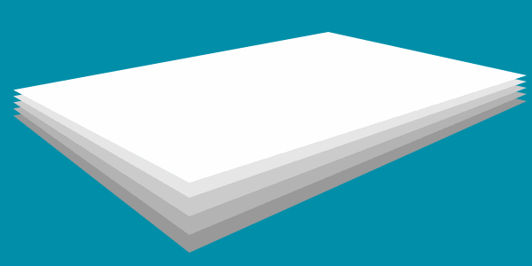 illustration of stacked cards