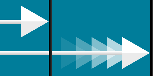 illustration depicting a change in breakpoints for responsive web design