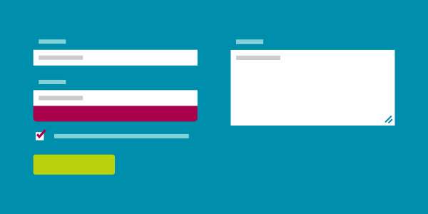 illustration for a web form