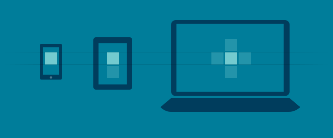 illustration of feature sets across devices