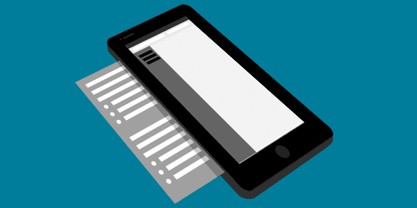 Illustration of an off-canvas navigation menu