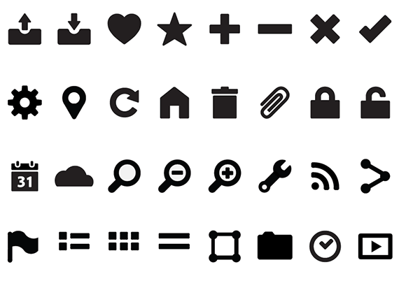 sample Illustrator icon set