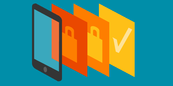illustration of a login process