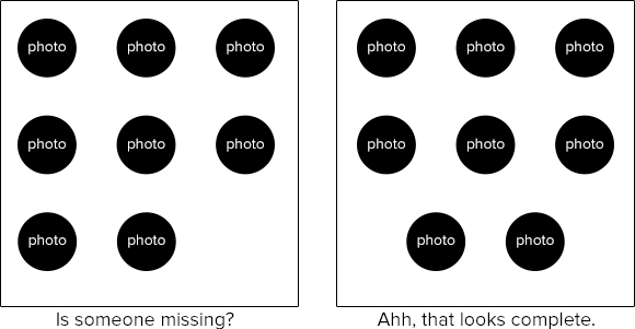 Asymmetrical layout example. And not the good kind of asymmetry, either.
